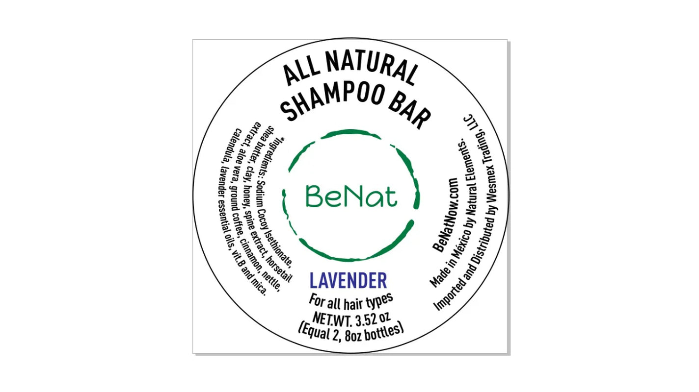 Eco-Friendly All-Natural Shampoo Bar - Plastic-Free