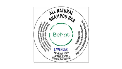 Eco-Friendly All-Natural Shampoo Bar - Plastic-Free