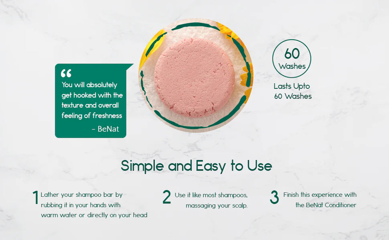 Eco-Friendly All-Natural Shampoo Bar - Plastic-Free