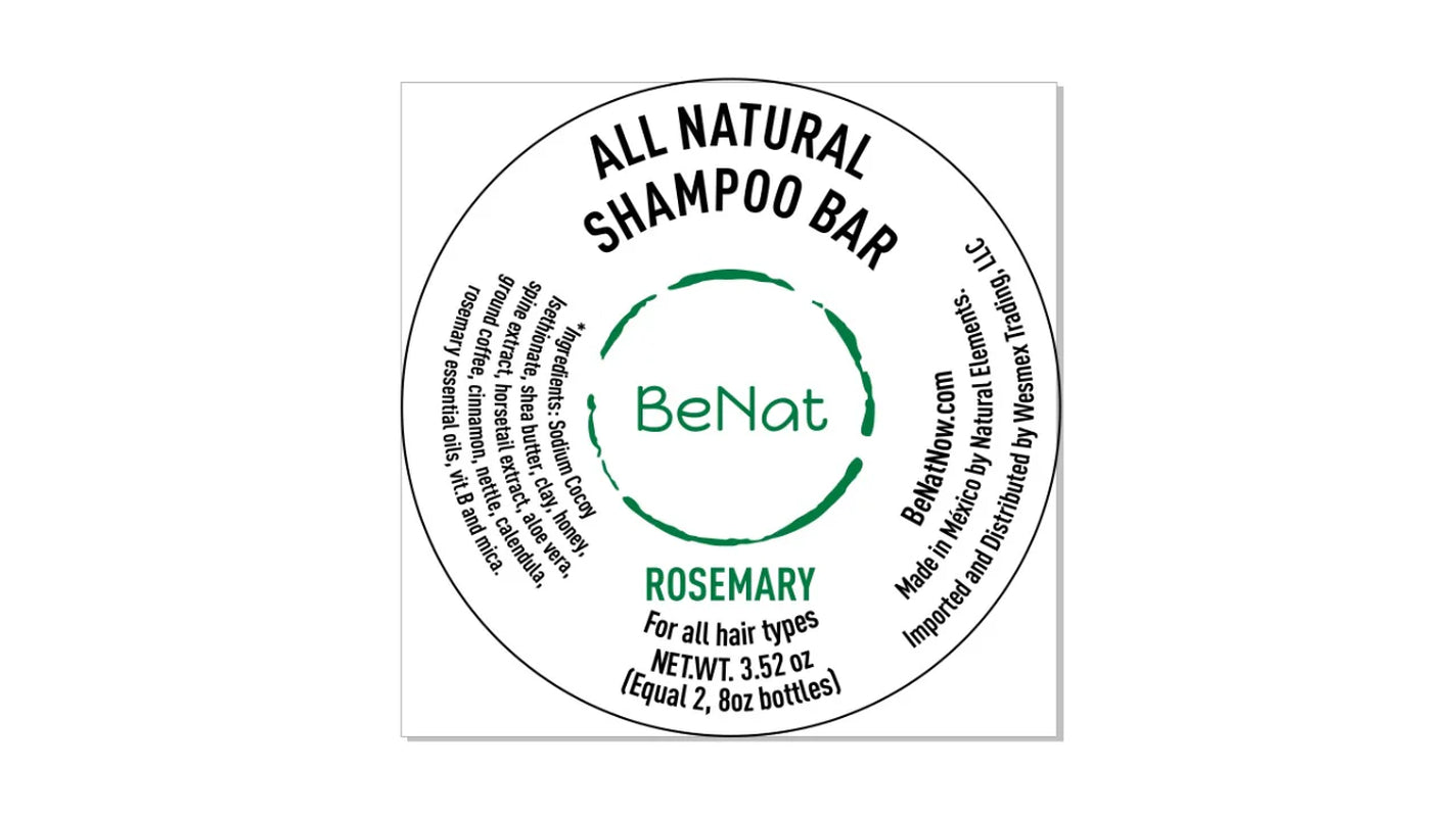 Eco-Friendly All-Natural Shampoo Bar - Plastic-Free