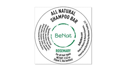 Eco-Friendly All-Natural Shampoo Bar - Plastic-Free